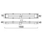 Réglette LED IP20 BATTEN 4000K 36W double L1500mm SYLVANIA 0045164