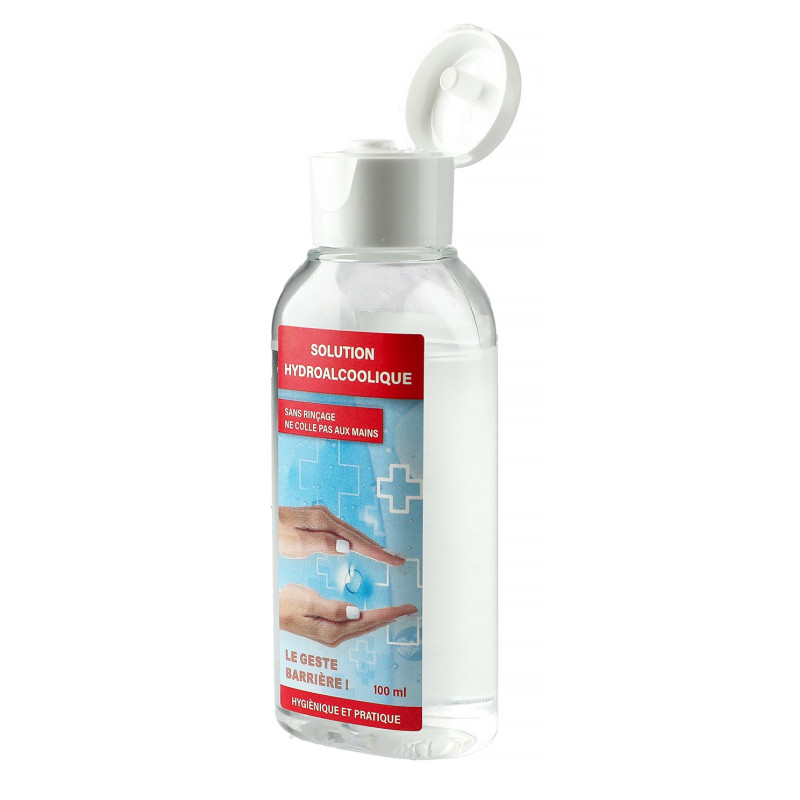 Solution hydro alcoolique flacon de 100ml GELHYDRO3