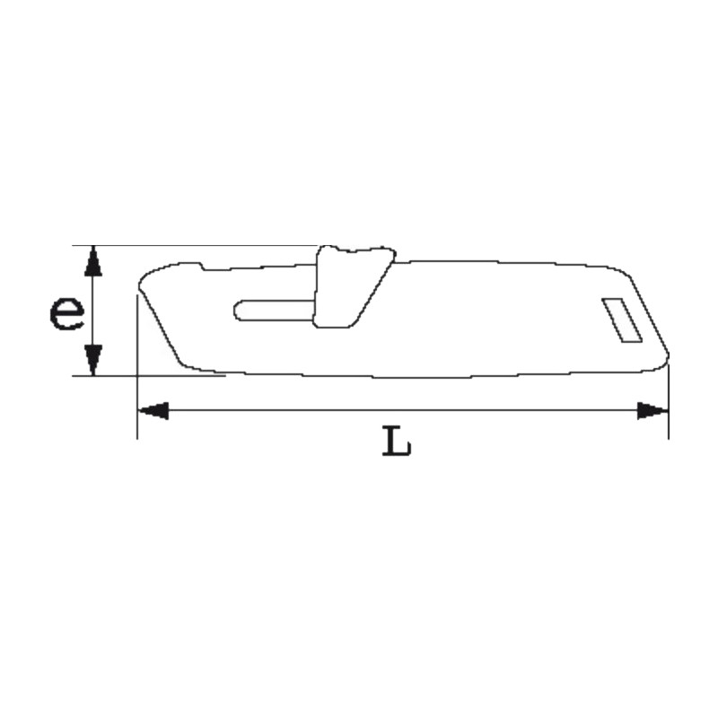 Cutter lame auto rétractable trapézoïdale SAM OUTILLAGE 378 40