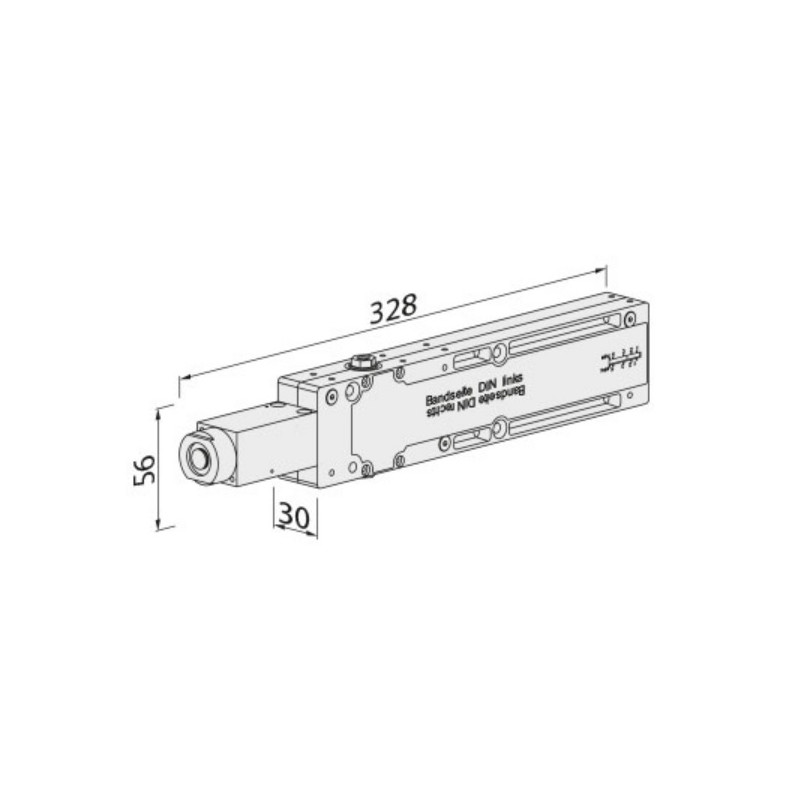 Ferme porte ITS Multigénius F1 4 corps seul encastré Argent ECO SHULTE 5030016970