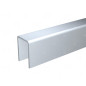 Profil de guidage U en aluminium 25x18mm longueur de 2500mm pour volets coulissants MANTION 1109A 250