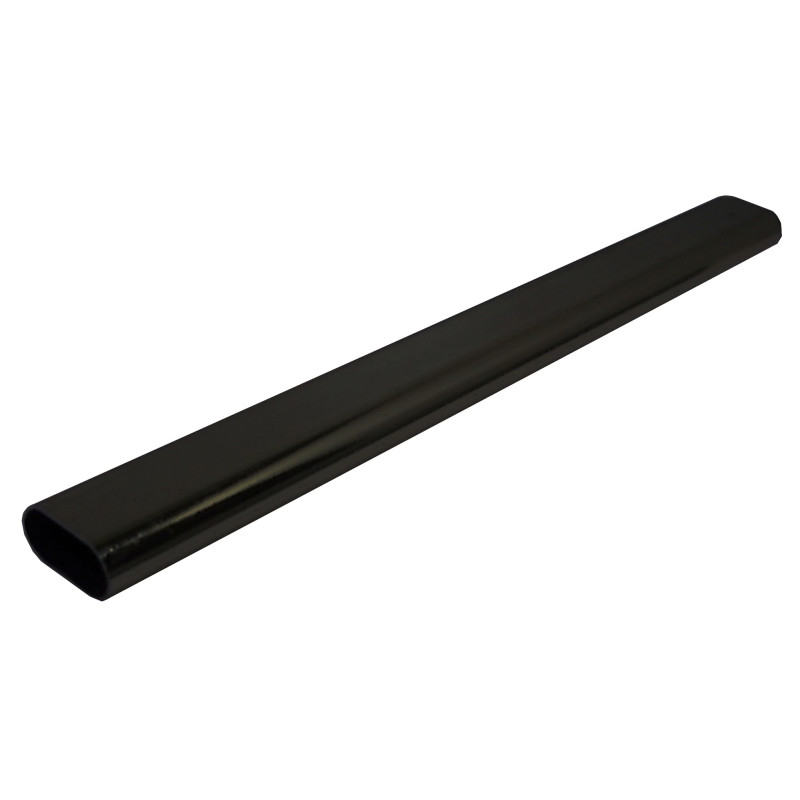 Tube de penderie ovale 30x15 LG 2,5m alu noir mat RAL 9005 DUVAL 51 0145 0125