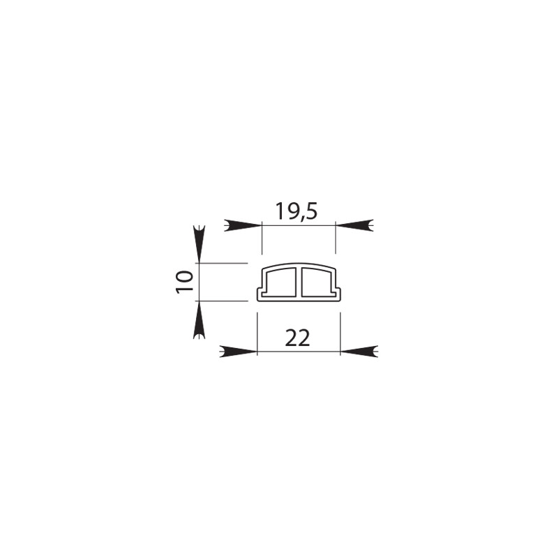 Coude articulé de main courante en aluminium 61 0102 5401