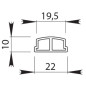 Coude articulé de main courante en aluminium 61 0102 5401