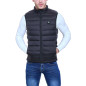 Doudoune gilet chauffant sans manche noir TM batterie incluse KYMAXX IAN.M