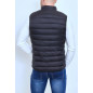 Doudoune gilet chauffant sans manche noir TM batterie incluse KYMAXX IAN.M