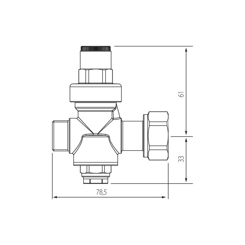 Réducteur de pression à piston Pronorm mâle 3 4 écrou tournant SOMATHERM 15191 20 20