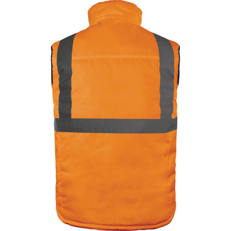 Gilet sans manche réversible HV orange bleu marine TL DELTA PLUS FIDJ3HVORGT