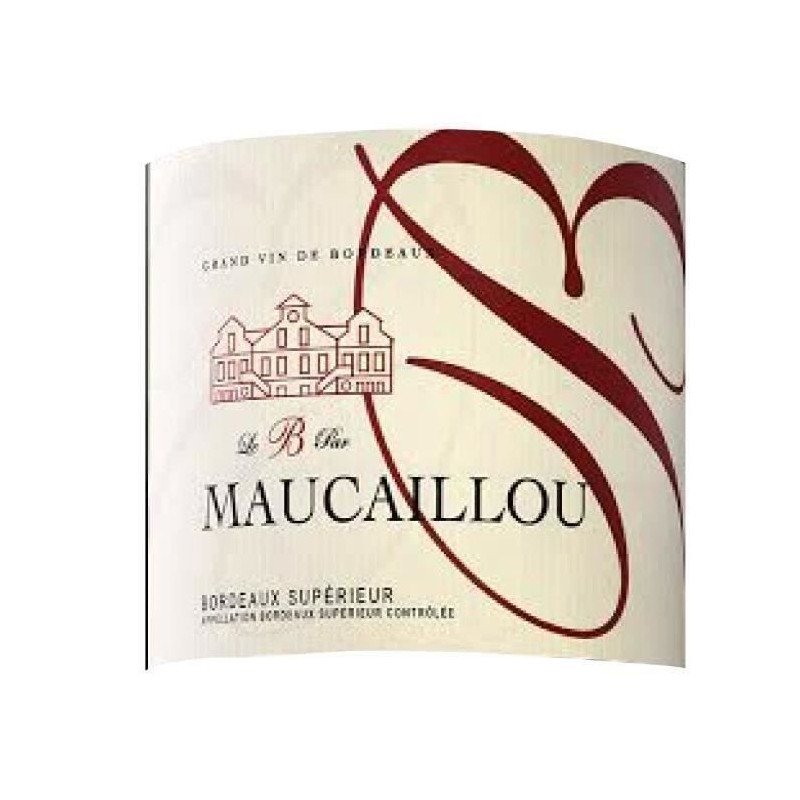 B par Maucaillou 2021 Bordeaux supérieur vin rouge de Bordeaux