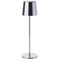 Lampe a poser d'extérieur - BRILLIANT - XAANA - Rechargeable - Chrome - LED - 2W - 160lm - CCT - DIM - USB - IP44