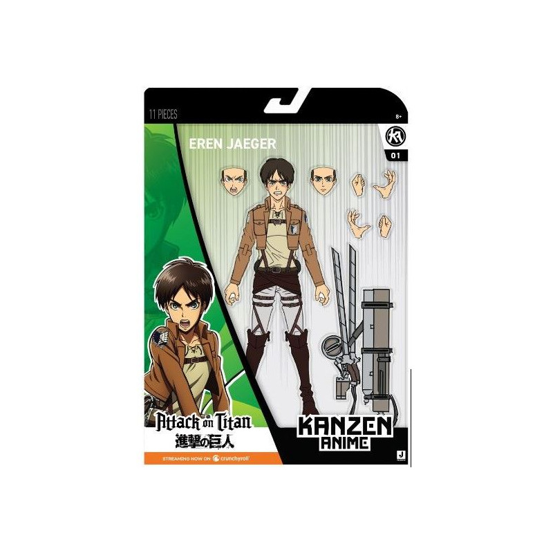 Figurine Total Anime Kanzen Anime Attack on Titan Eren Jaeger 16,5 cm