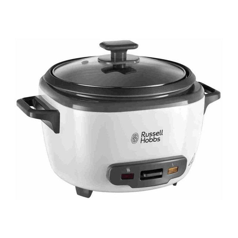 Cuiseur a riz - RUSSELL HOBBS - 27040-56 - 500 W - 3,3 L - 200 programmes - 14 portions - Blanc