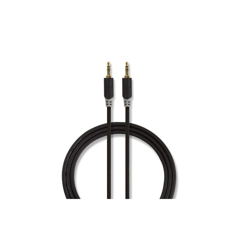 Câble audio stéréo 3.5 mm Mâle | 3.5 mm Mâle | Plaqué or | 10.0 m | Ron NEDIS - CABW22000AT100