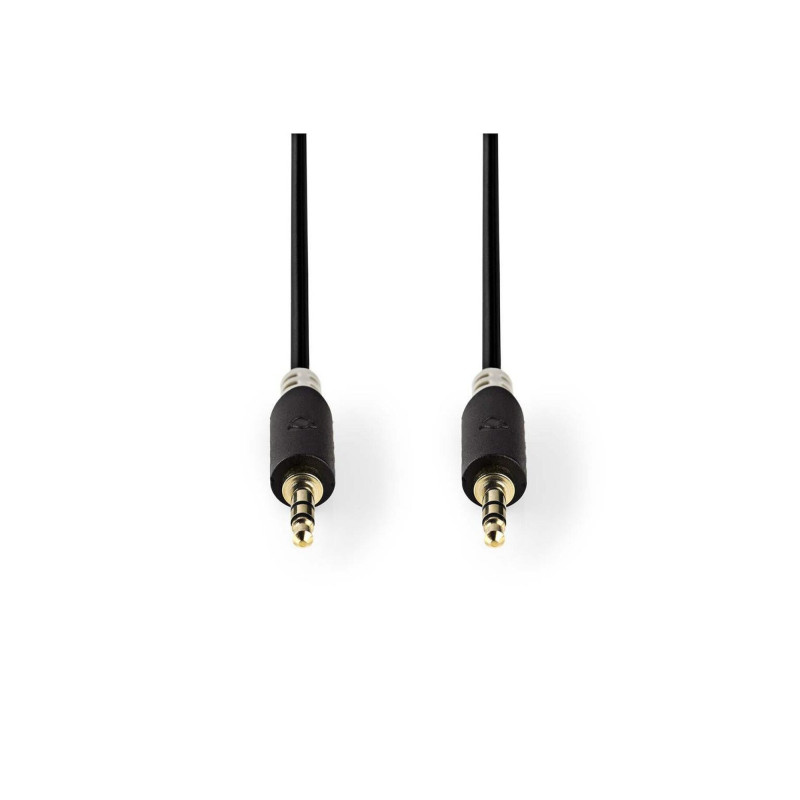 Câble audio stéréo 3.5 mm Mâle | 3.5 mm Mâle | Plaqué or | 10.0 m | Ron NEDIS - CABW22000AT100