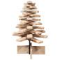 Arbre de Noël en bois pour décoration 60 cm bois massif de pin