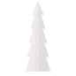 Arbre de Noël en bois pour décoration blanc 112 cm pin massif