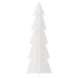 Arbre de Noël en bois pour décoration blanc 112 cm pin massif