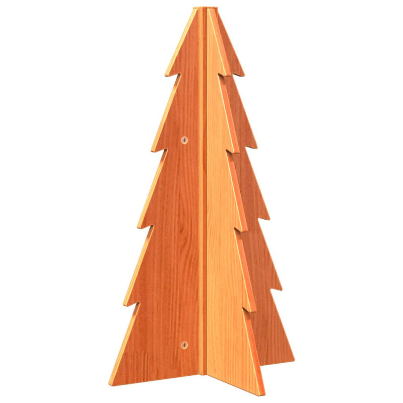 Arbre de Noël en bois pour décoration 69,5cm bois de pin massif