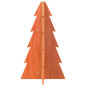 Arbre de Noël en bois pour décoration 69,5cm bois de pin massif