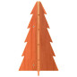 Arbre de Noël en bois pour décoration 69,5cm bois de pin massif