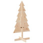 Arbre de Noël en bois pour décoration 120 cm bois massif de pin