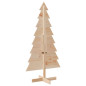 Arbre de Noël en bois pour décoration 150 cm bois massif de pin