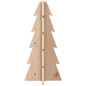 Arbre de Noël en bois pour décoration 49 cm bois massif de pin