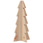 Arbre de Noël en bois pour décoration 49 cm bois massif de pin