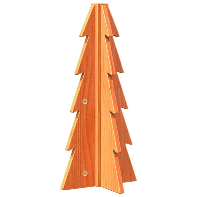 Arbre de Noël en bois pour décoration 49 cm bois de pin massif