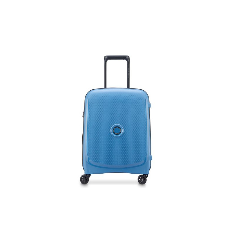 Valise Cabine Trolley Slim Delsey Belmont Plus 55 cm 33 L Bleu zinc