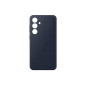 Coque en silicone avec lanière pour Samsung Galaxy S24 FE Bleu foncé