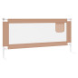 Barrière de sécurité de lit d enfant Taupe 200x25 cm Tissu