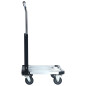 Chariot de transport pliable 150 kg Aluminium Argenté 