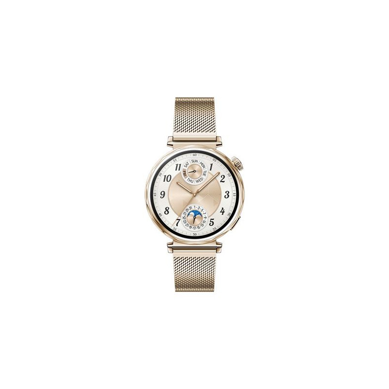 Montre connectée Huawei Watch GT 5 41 mm doré en acier inoxydable avec bracelet Milanais Or