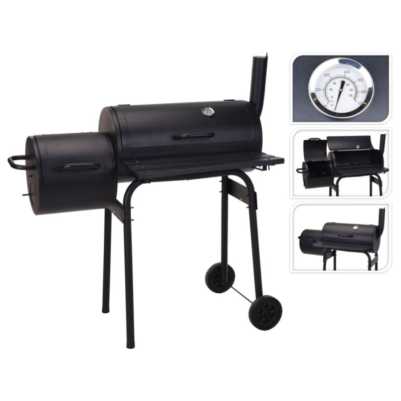 ProGarden Barbecue fumoir Noir