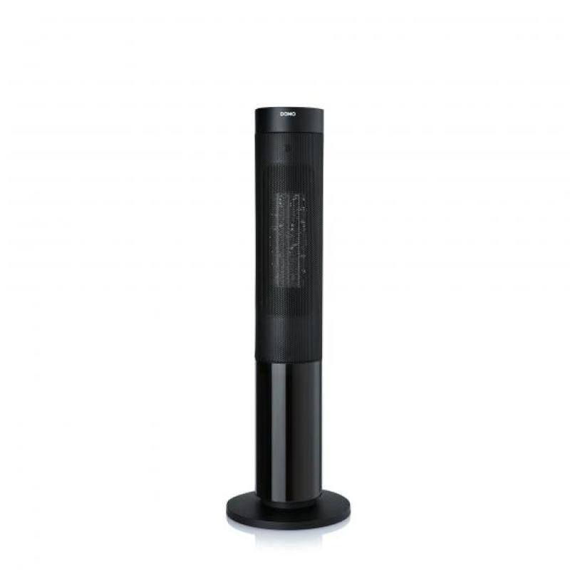 Domo Heating Tower with Chimney effect black Schwarz (DO7345H)