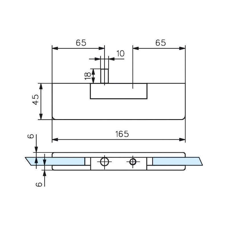 Penture massive haute finition chromé mat STREMLER 3272.31.0