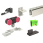 Ensemble rail 1,95m et accessoires pour porte 21 60kg SAF SAF10 80 195 2