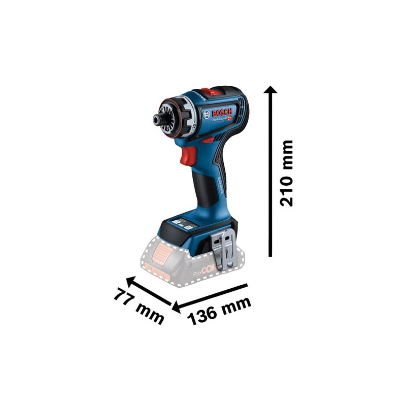 Perceuse visseuse 18V GSR 18V 90 FC (sans batterie ni chargeur) + L Boxx BOSCH 0 601 9K6 203