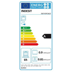 Indesit Cuisinière dessus vitrocéramique INDESIT IS67V5PCWE