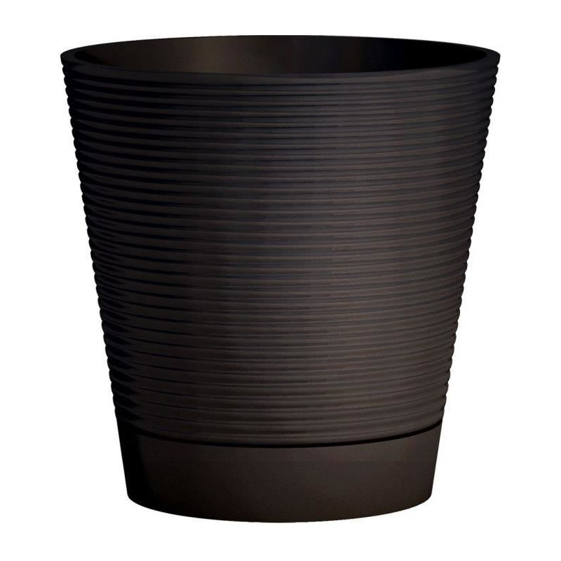 Pot réserve d'eau - GARDEN ID - Green Care Sense Noir-Anthracite 40 cm - Garanti 10ans - 100% recyclé