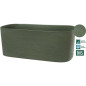 Jardiniere XL a réserve d'eau - GARDEN ID Respect - Vert de gris 80 x 38 cm - 100% déchets ménagers - 100% recyclable