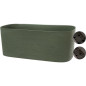 Jardiniere XL a réserve d'eau - GARDEN ID Respect - Vert de gris 80 x 38 cm - 100% déchets ménagers - 100% recyclable