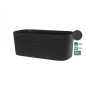 Jardiniere XL a réserve d'eau - GARDEN ID Respect - Noir-Anthracite 80 x 38 cm - 100% déchets ménagers - 100% recyclable