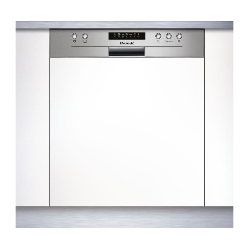 Lave-vaisselle encastrable BRANDT LVE334X - 13 couverts - L60cm - 44 dB - Inox