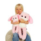 Peluche Lapin Leggies - GIPSY TOYS - Rose, 48 cm