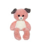 Peluche Chien Leggies - GIPSY TOYS - Rose et Gris, 48 cm