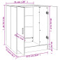 Meuble pour machine à laver Chêne sonoma 71x71,5x91,5 cm