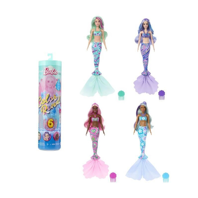 Barbie-Poupée Barbie Color Reveal-Assortiment HRK12