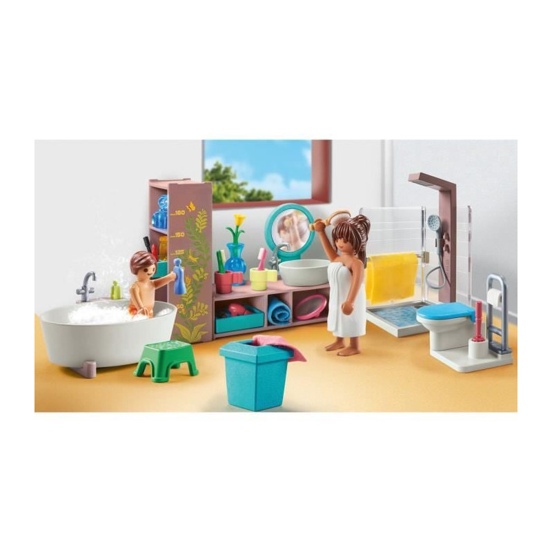 PLAYMOBIL - 71611 - Salle de bains baignoire